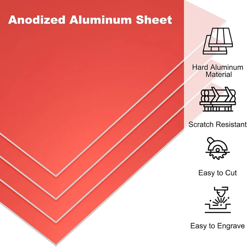 3.3X2.1X1/32Inch Anodized Aluminum Sheet,10Pcs Metal Rectangle Aluminum Plate 0.8Mm Thick Engraving Blanks For Laser