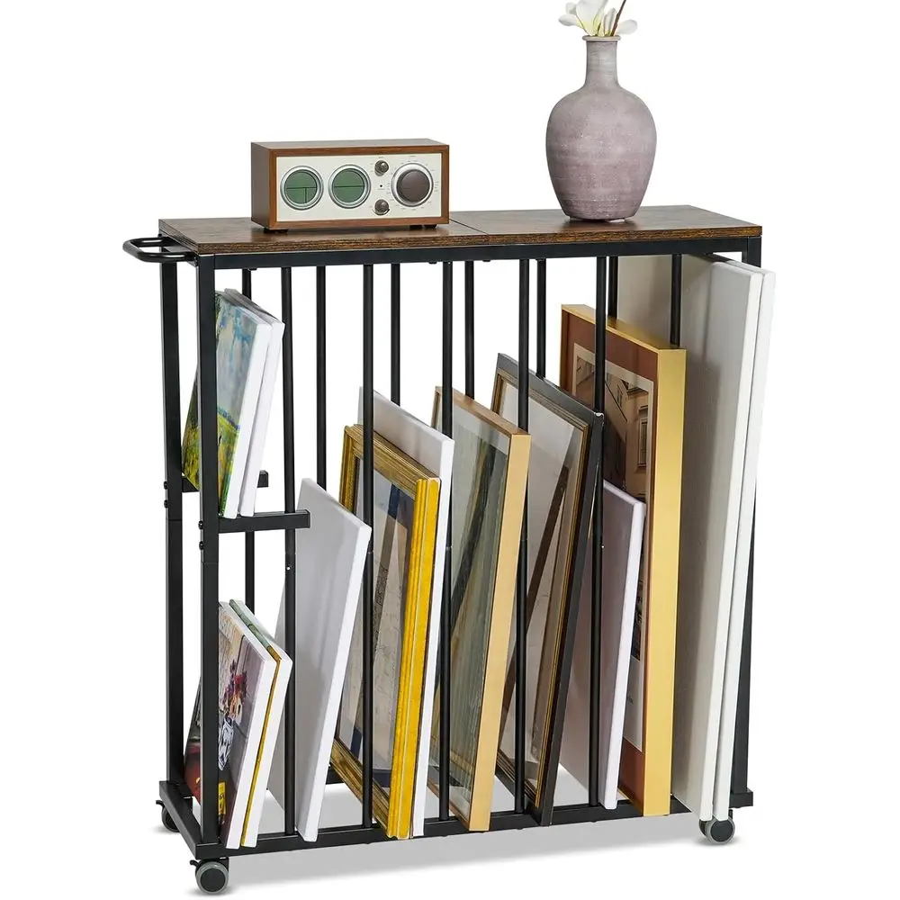 

Large Art Storage Rack, Drying Painting Canvas Rack with Wheels, Art Storage Display Stands for Canvas, Frame, Drawing Board, Me