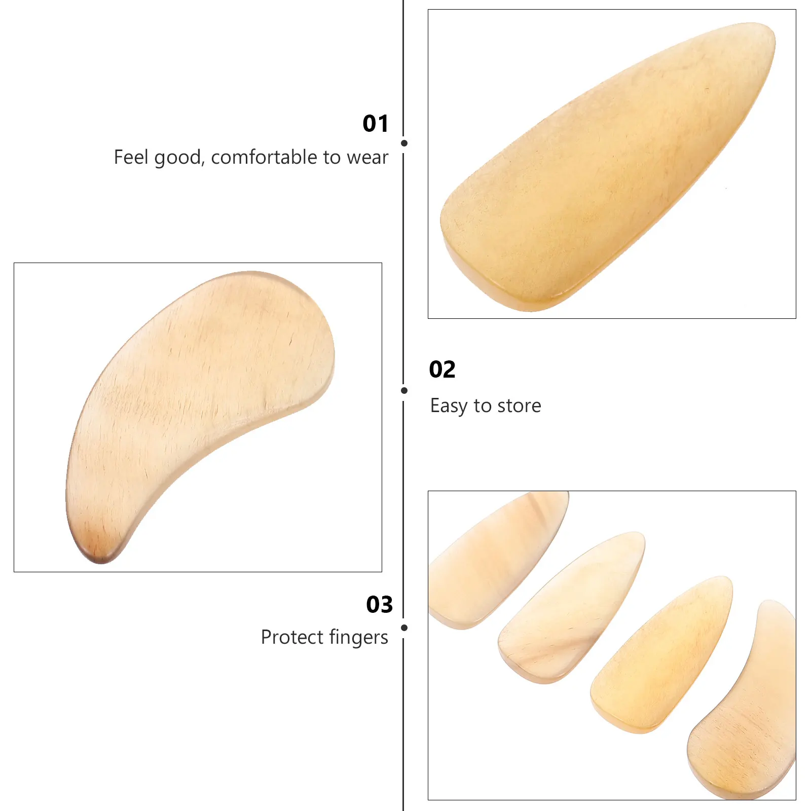 

8 Pcs Guzheng Nail Pieces Fake Nails Practical Musical Instrument Horns Child Finger Sleeves Protectors