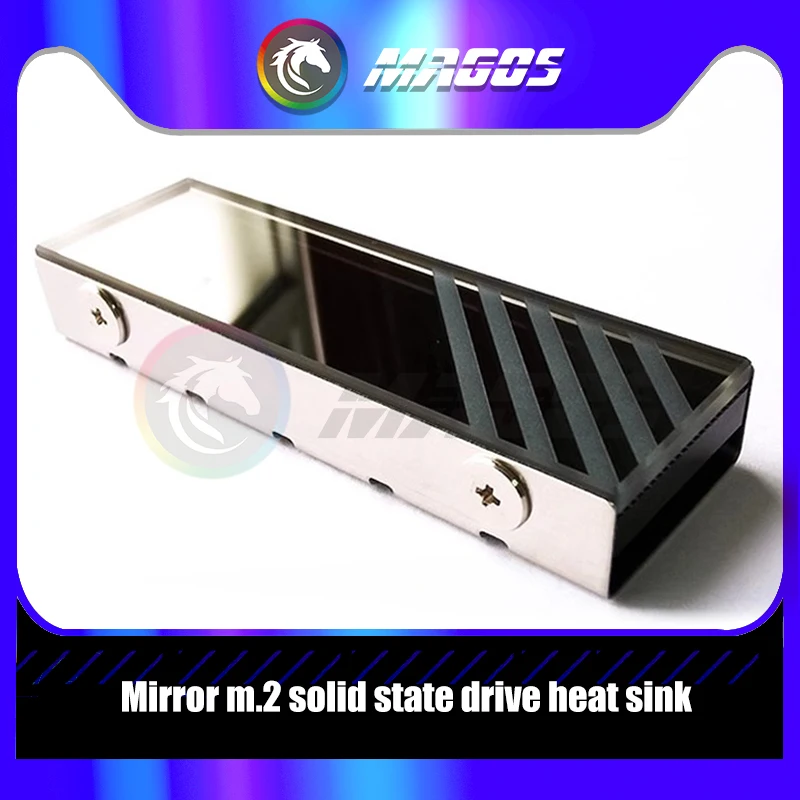

Зеркало M.2 SSD Радиатор Жилет Зеркало + Поверхность из закаленного стекла, Алюминиевый корпус Охладитель M2 Рассеивание тепла