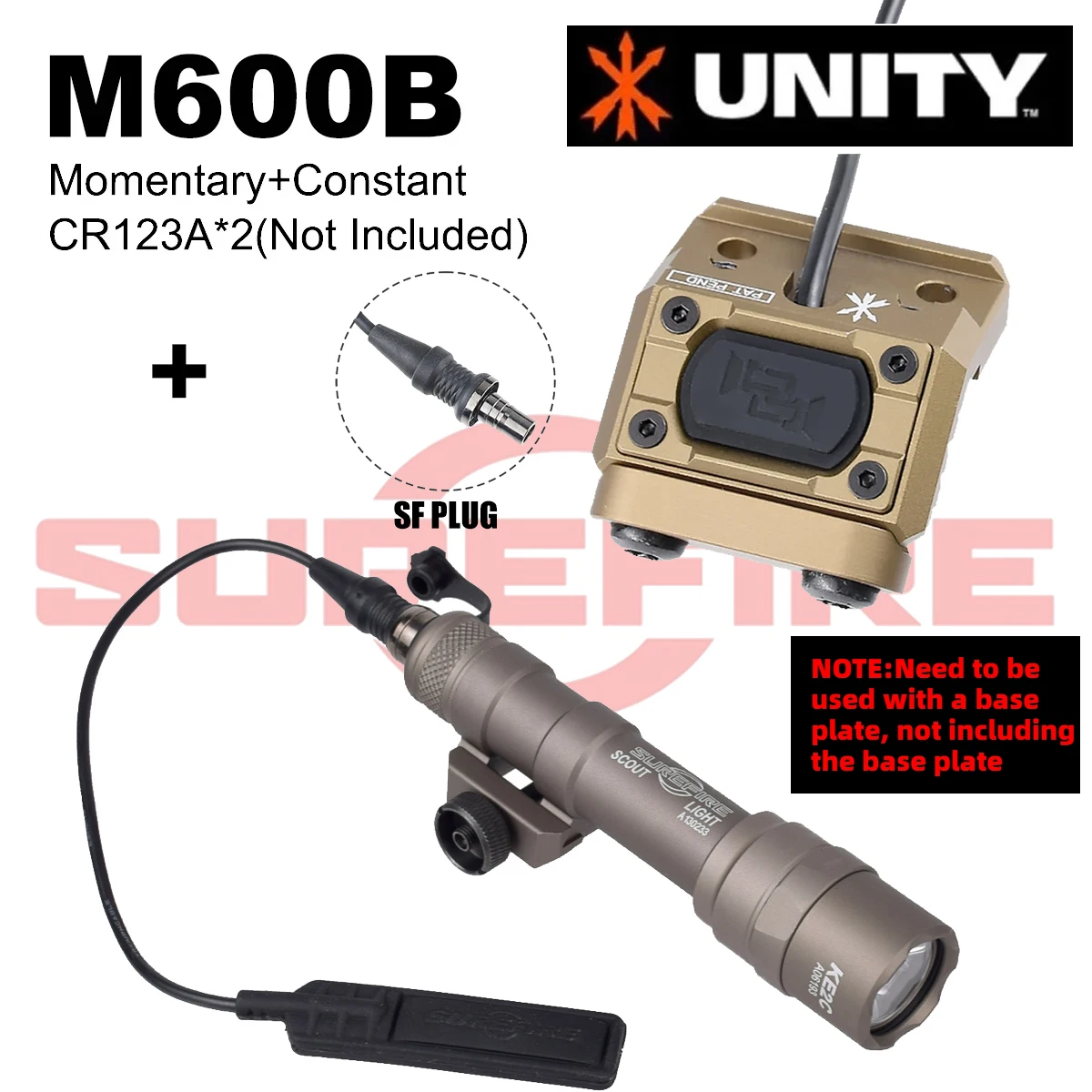 UNITY スイッチ Surefire M600 M300 ホット Mod ボタン圧力 SF プラグエアガン強力なライフル銃武器スカウトライト Modbutton