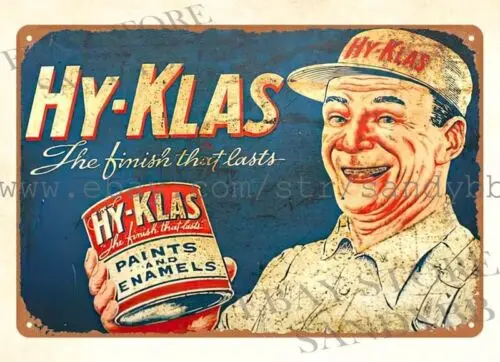 1 pcs,HY-KLASS PAINTS LOUISVILLE KY metal tin sign interior design help