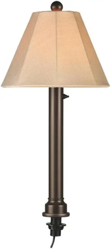 

20777 Umbrella Table Lamp-Antique Beige and Bronze