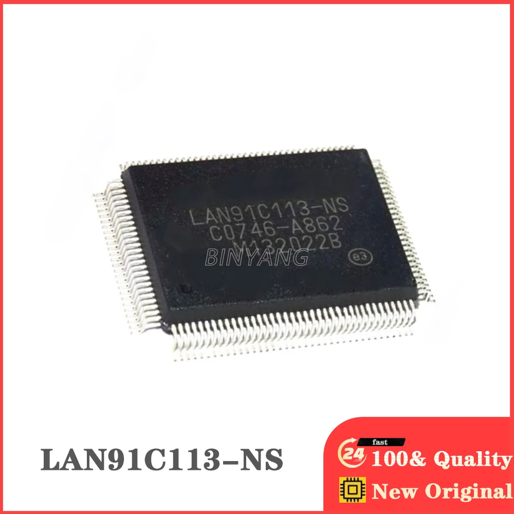 (5piece) 100%  LAN91C113-NS  LAN91C11  QFP-128  New Original Stock IC Electronic Components