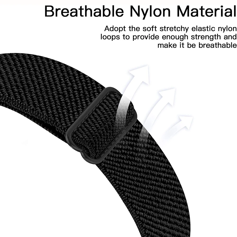 Solo cinturino in nylon per Garmin Forerunner 735XT cinturino per orologio intrecciato morbido per 220 230 235 620 630 Approach S5 S6 S20 Loop