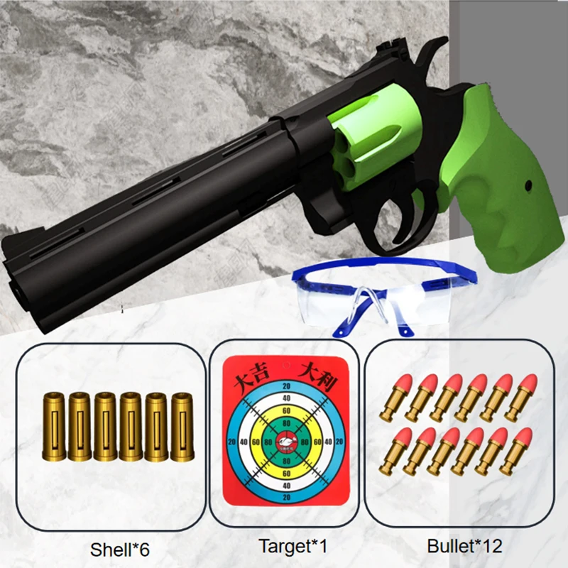 

2024.ZP5 Revolver Soft Bullet Gun 357 Simulated Ejection Toy Pistol Adult Boy Child Soft Bullet Toy Gun Weapon Model