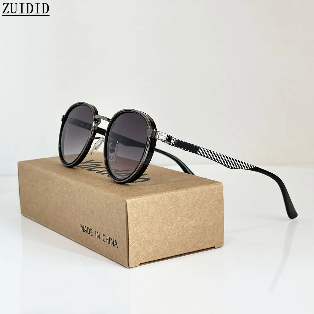 Modne owalne okulary przeciwsłoneczne dla mężczyzn luksusowe okulary w stylu retro okulary w stylu vintage damskie modne i modne Gafas De Sol Hombre Okulary