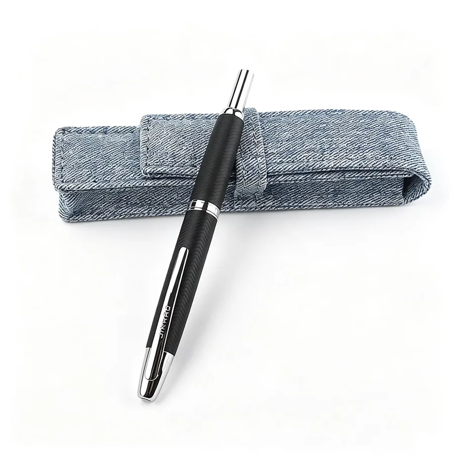 JINHAO 10 Retractable Fountain Pen Metal Press Type Ink Pen Business Office Writing Gift Pen For Men Women Stationery
