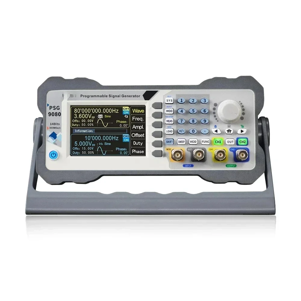 For PSG9060 PSG9080 2 80MHz Programmable Function Arbitrary Wave Generator Signal Source Frequency Amplitude Modulation