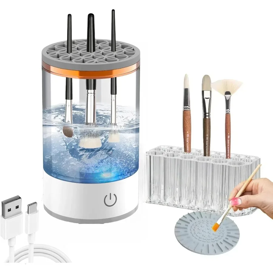 

Electric Paint Brush Cleaner Rinse Cup Brush Rinser for Painting Brush Cleaning Washer Rinser for Acrylic Watercolor Painting M