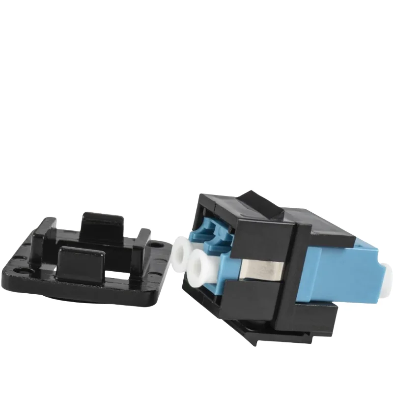 LC to LC Coupler Multimode D-Type Fiber Module LC Method Fiber Keystone Optic Duplex for Wall Plates Patch Panels