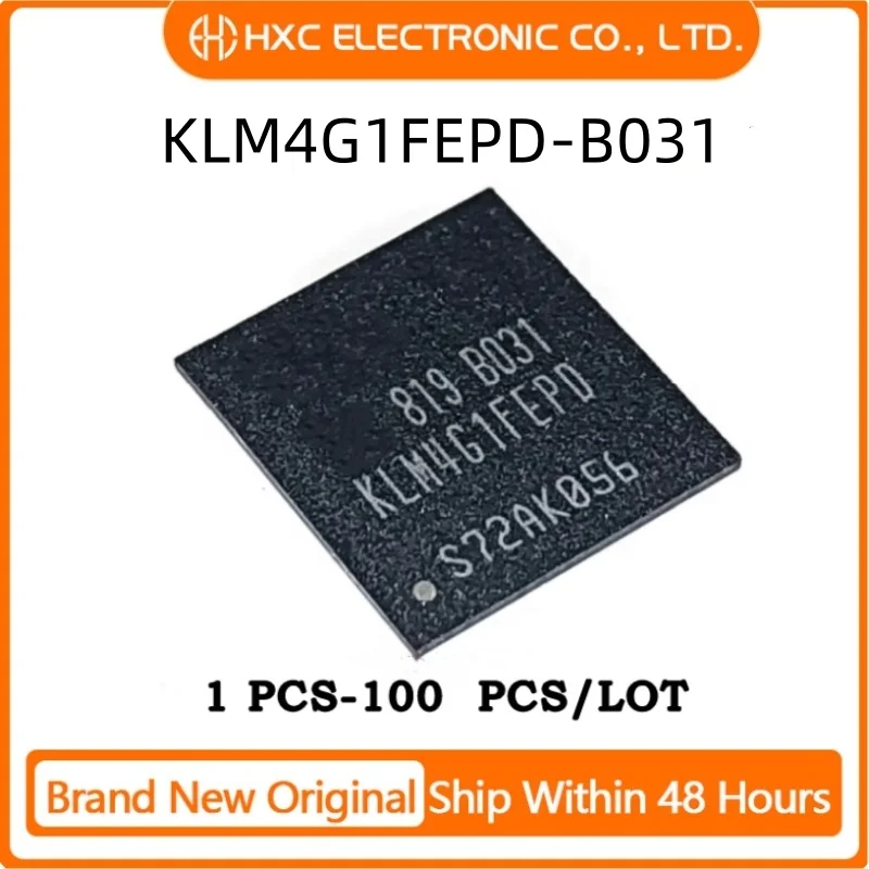 1PCS/5PCS/10PCS/50PCS/100PCS 100% New KLM4G1FEPD-B031 KLM4G1FEPD B031 BGA