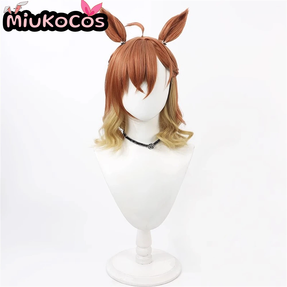 W MAGAZYNIE Peruka Cosplay Jungle Pocket 70cm z Uszami i Ogonem MiukoCosplay Gra Umamusume: Pretty Derby Cosplay