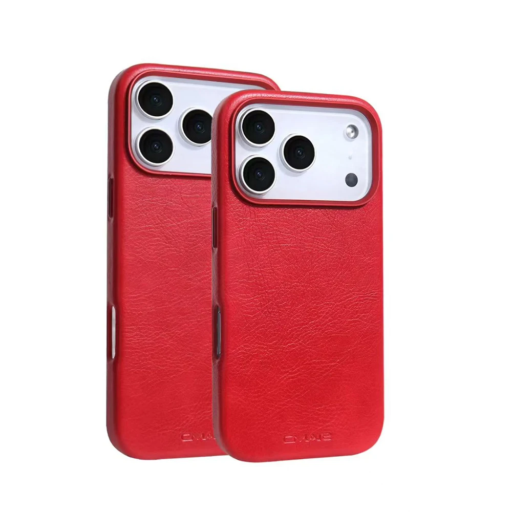 Magnetische Leder-Textur für MagSafe Handyhülle für iPhone 17 16 Pro Max 15 14 Pro 13 Kabelloses Laden Legierungs-Linsenschutz-Cover