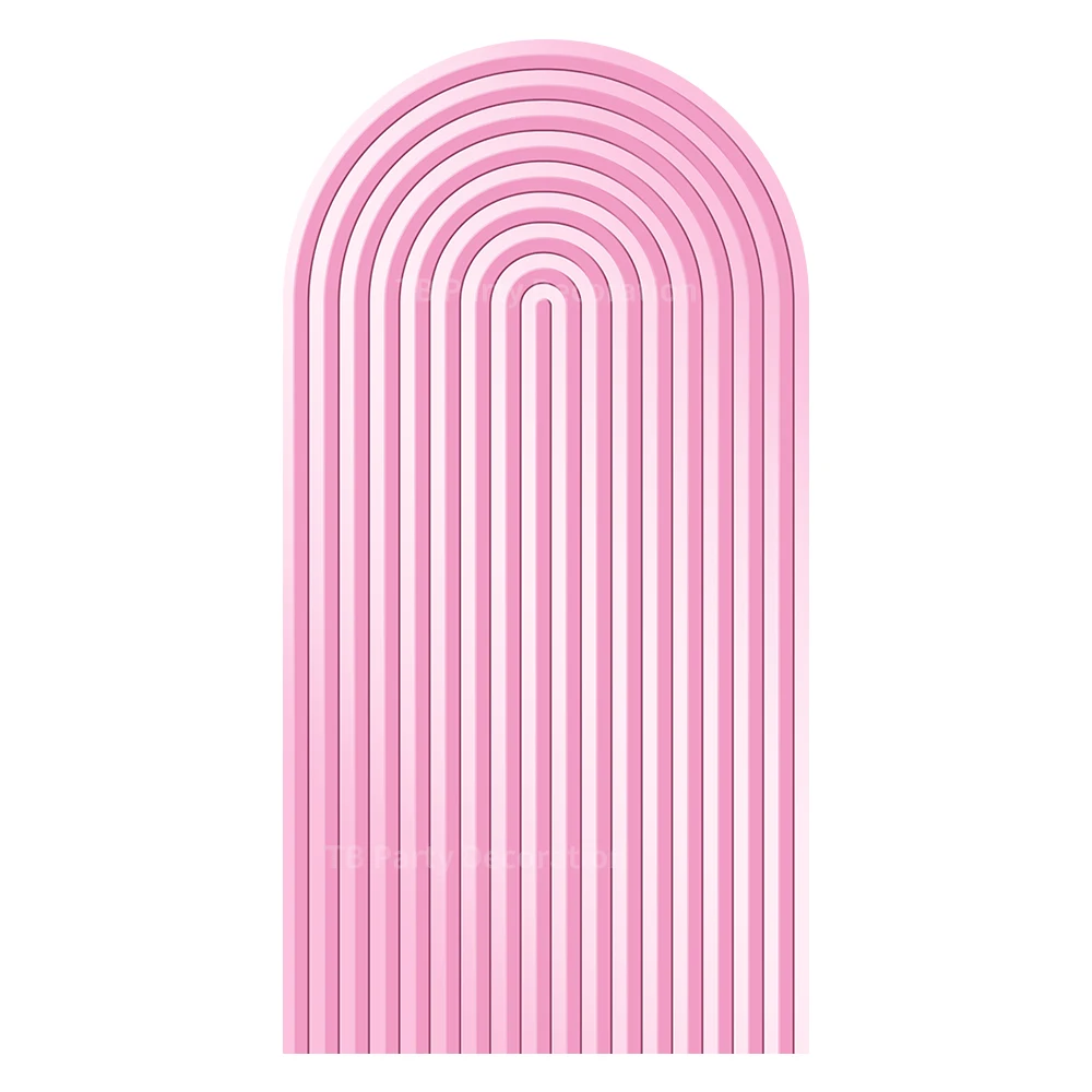 Colorful Stripe Pattern Arch Backdrop Cover for Kids Birthday BabyShower Wedding Event Party Decor Custom Photography Background