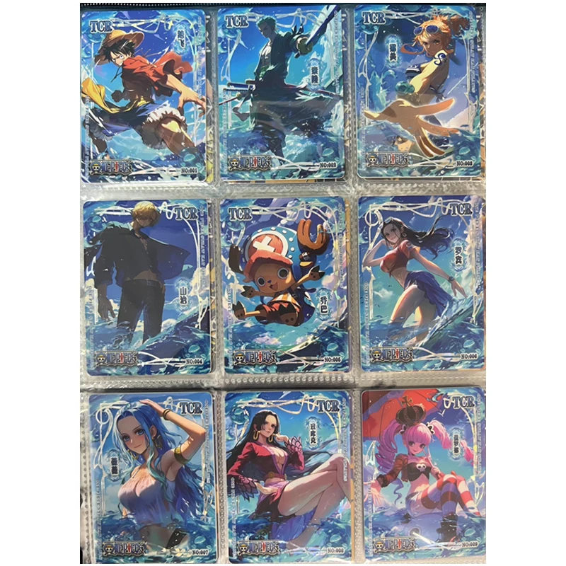 Anime One Piece Boa Hancock Luffy Nami Zoro Sanji Robin Yamato Perona Uta Ace Collection Cards Christmas Birthday Gifts Toys