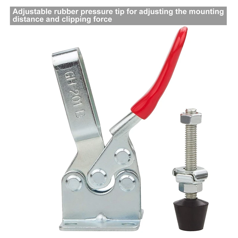 6 шт. тумблер GH-201B быстроразъемный инструмент горизонтальные зажимы регулируемые зажимы защелка инструментальный аксессуар