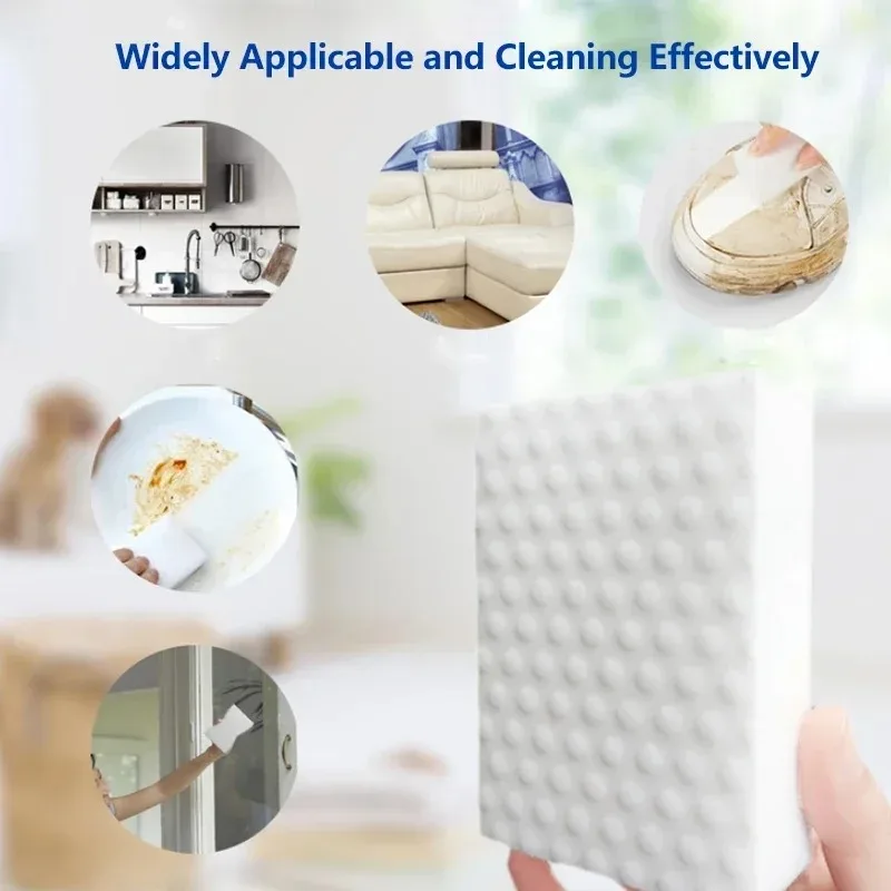 20Pcs Melamine Sponge Compressed Magic Shoes Kitchen Office Bathroom Multi-function Cleaning Tools Double Compression Sponge