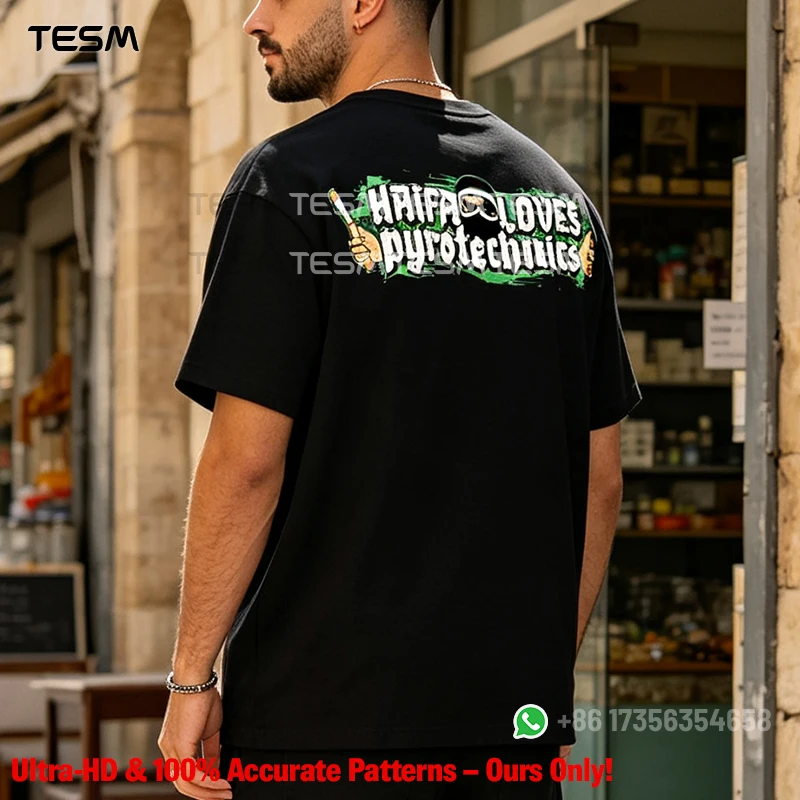 TESM Summer Black Men Cotton T Shirt Pring Women Summer Streetwear Fashion Short Sleeve Couple Parent-Child Casual  Cotton Tee