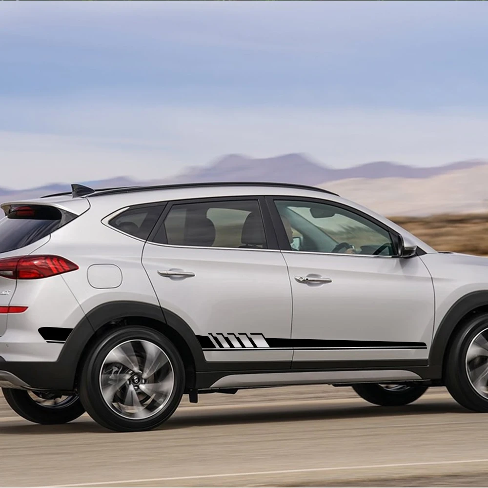 

Car Door Side Stickers For Hyundai Tucson i40 i30 i10 i20 IX35 IX20 Solaris Genesi GDi Vinyl Decor Decal Auto Tuning Accessories