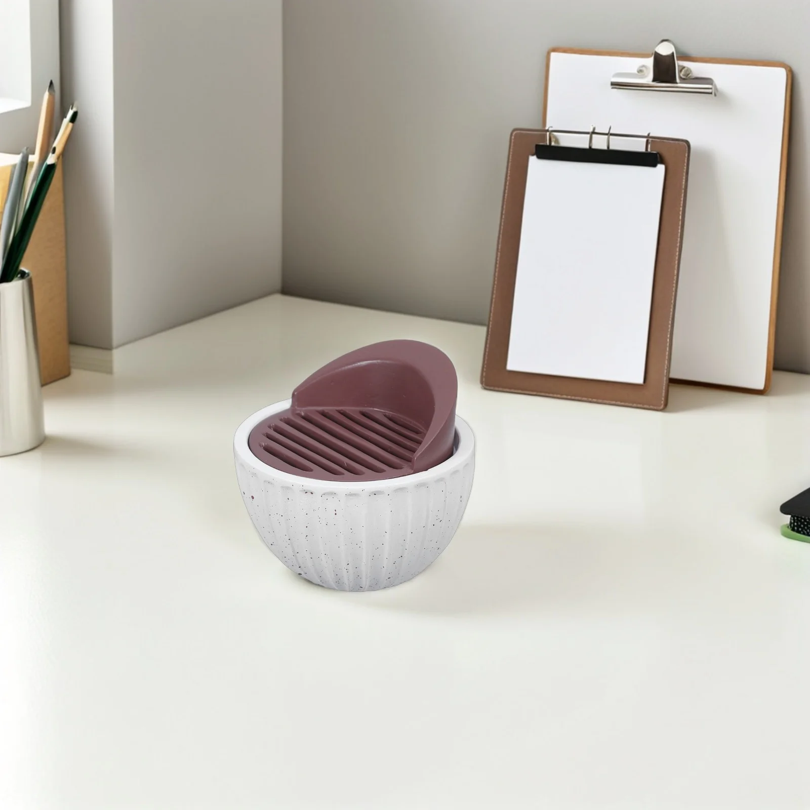 

Resin Incense Burner Mini Resin Censer with Flat Railing Cover for Stick Cone Incense Home Office Desktop Decorative Fragrance