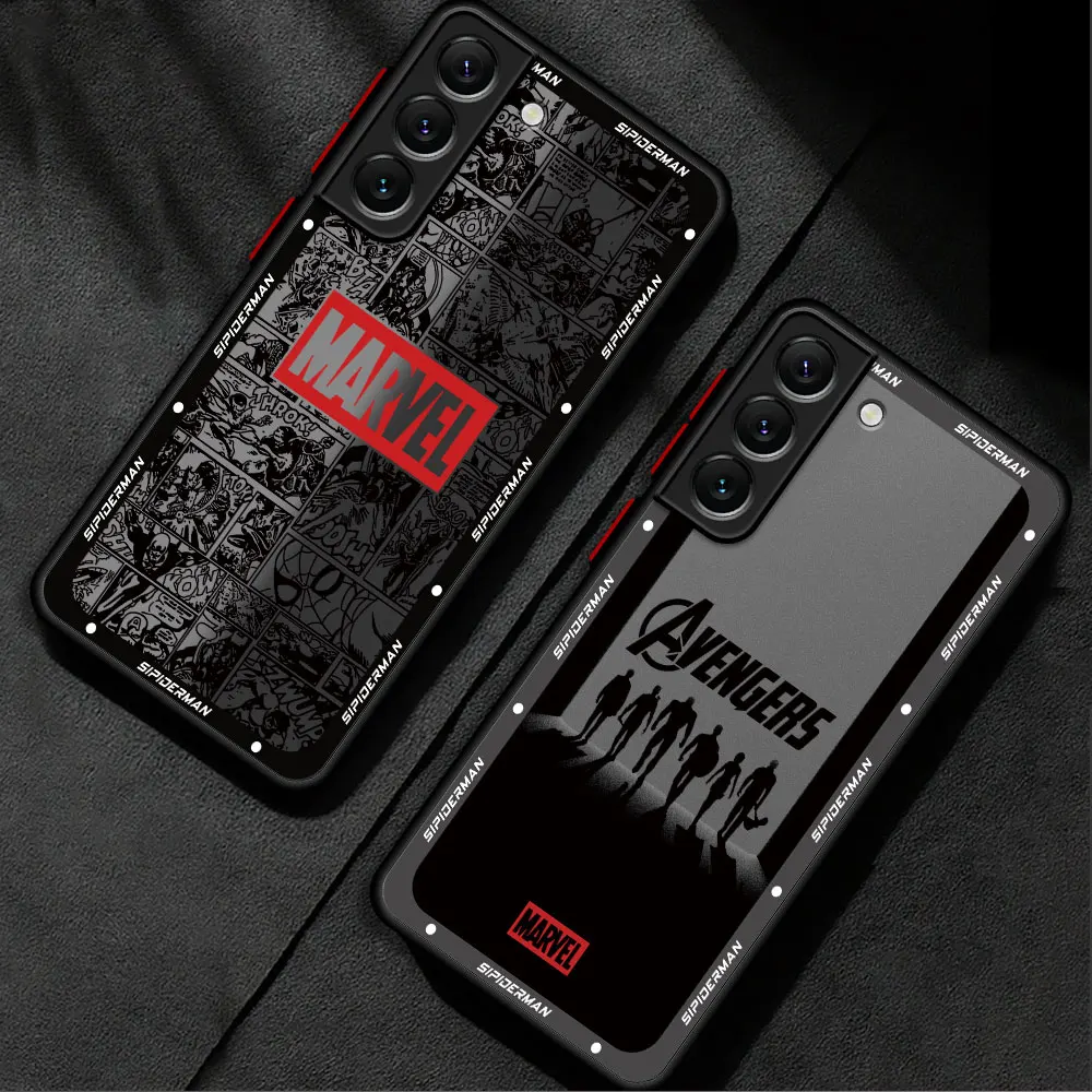 Marvel Super Hero Phone Case for Samsung Galaxy A53 A24 A73 A23 A52 5G A13 A14 A33 A72 A22 A32 A54 A34 Luxury Back Soft Cover