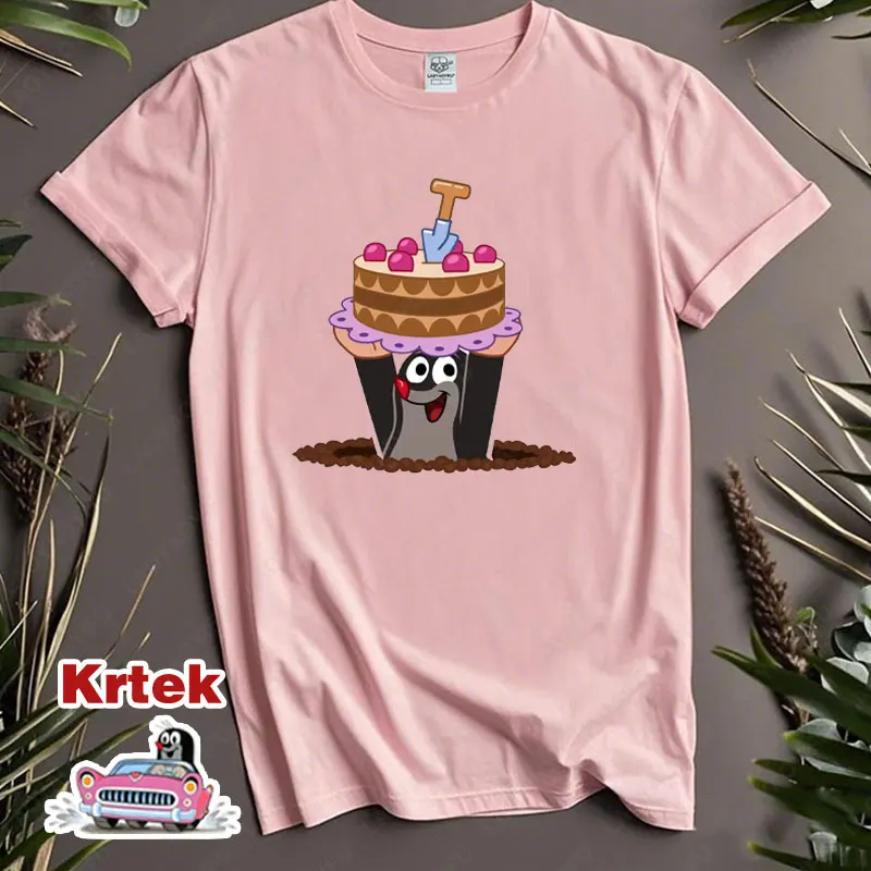 Camisetas geniales The Little Mole Story para bicicleta, camisetas de algodón puro con cuello redondo para hombres y mujeres, ropa nueva de dibujos animados de amigos juntos, regalo