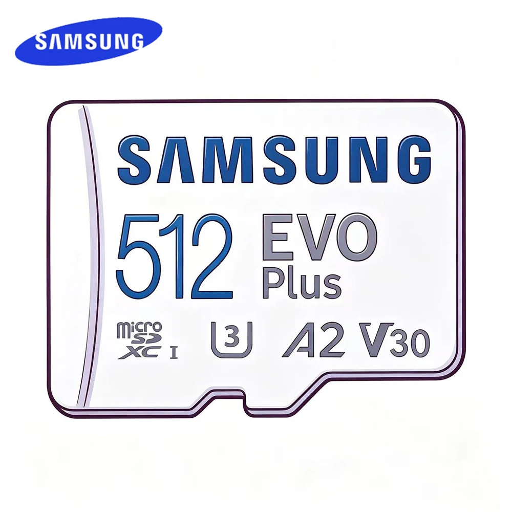 Карта памяти SAMSUNG EVO Plus Micro SD 128 ГБ 64 ГБ 512 ГБ 256 ГБ Micro SD Pro Plus, флеш-карта памяти SD A2 U3 4K V30 M