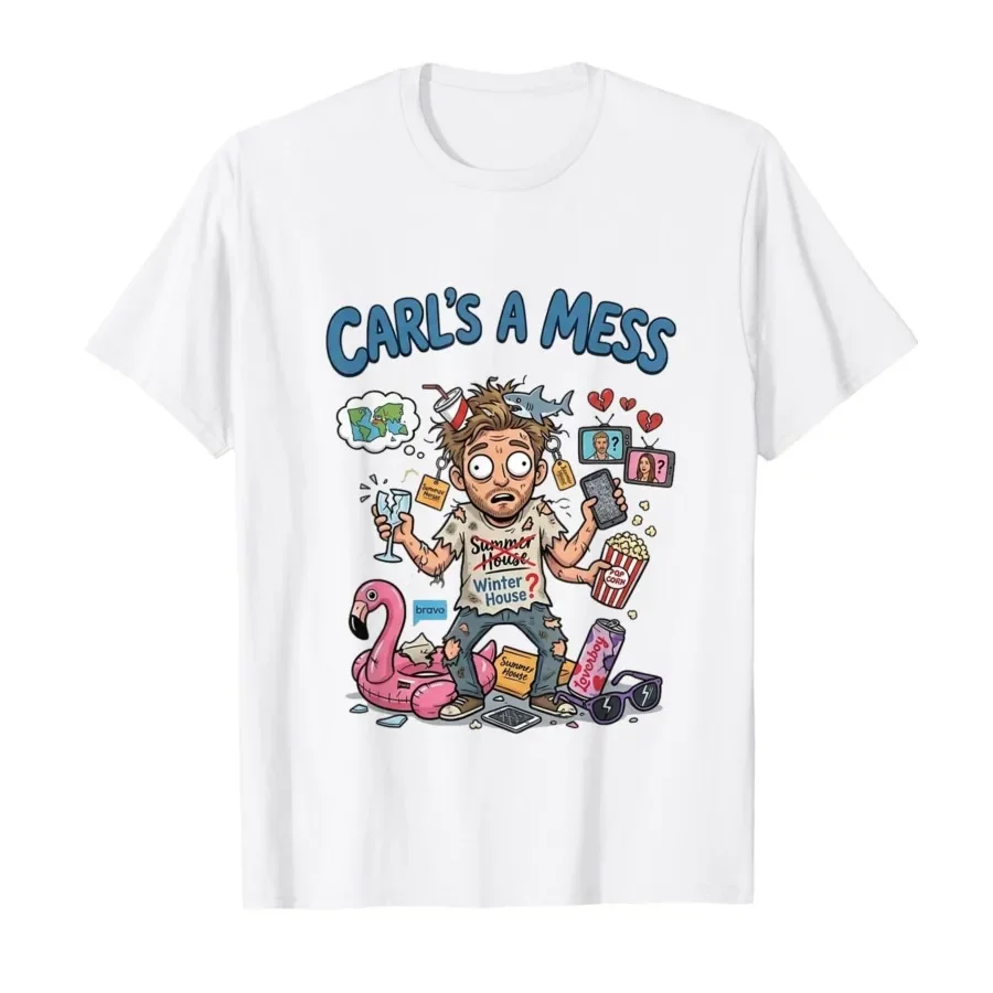

Funny Carl's Mess Meme Graphic T-shirt For Men Women 100% Cotton T Shirts Short Sleeve Tops 0406-3