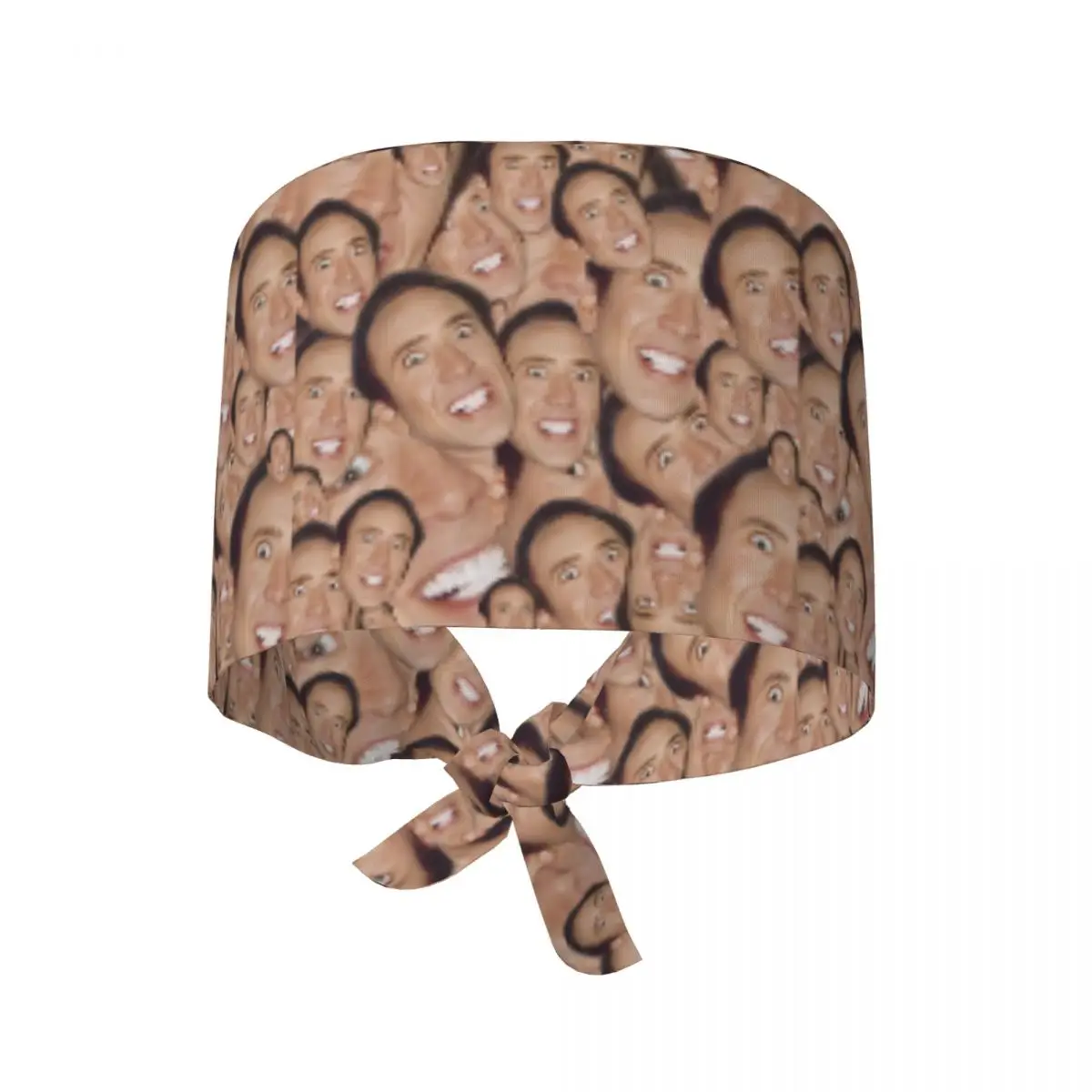 Nicolas Cage cara Hospita enfermería médica gorros quirúrgicos divertido Meme Spa tienda de mascotas veterinario enfermera Dental gorros de trabajo sombrero bata gorra