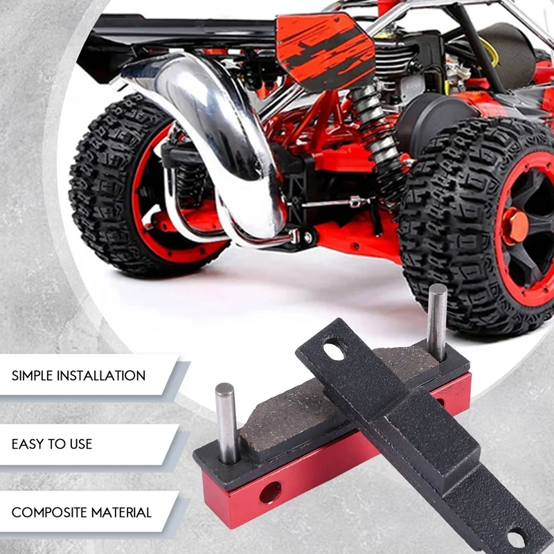 Zestaw klocków hamulcowych ze stopu CNC do 1/5 HPI KM BAJA 5B SS RC CAR GAS PARTS 85201-pomarańczowy