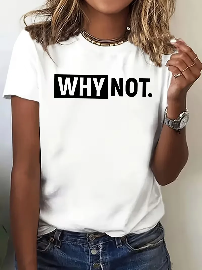Summer Casual T-Shirt with Bold 