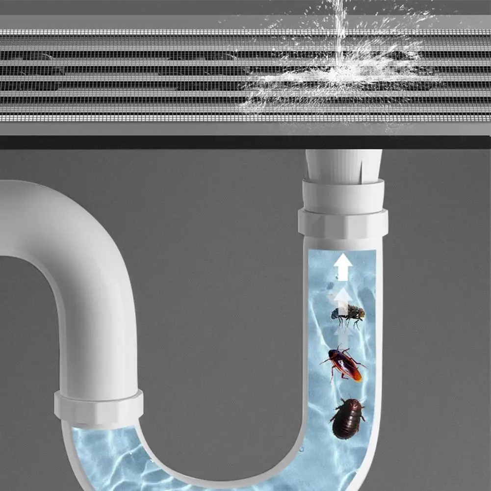 Disposable Hair Drain Catcher Mesh Cutable Anti-blocking Shower Self-Adhesive Floor Drain Stickers for Bathroom Kitchen Sink