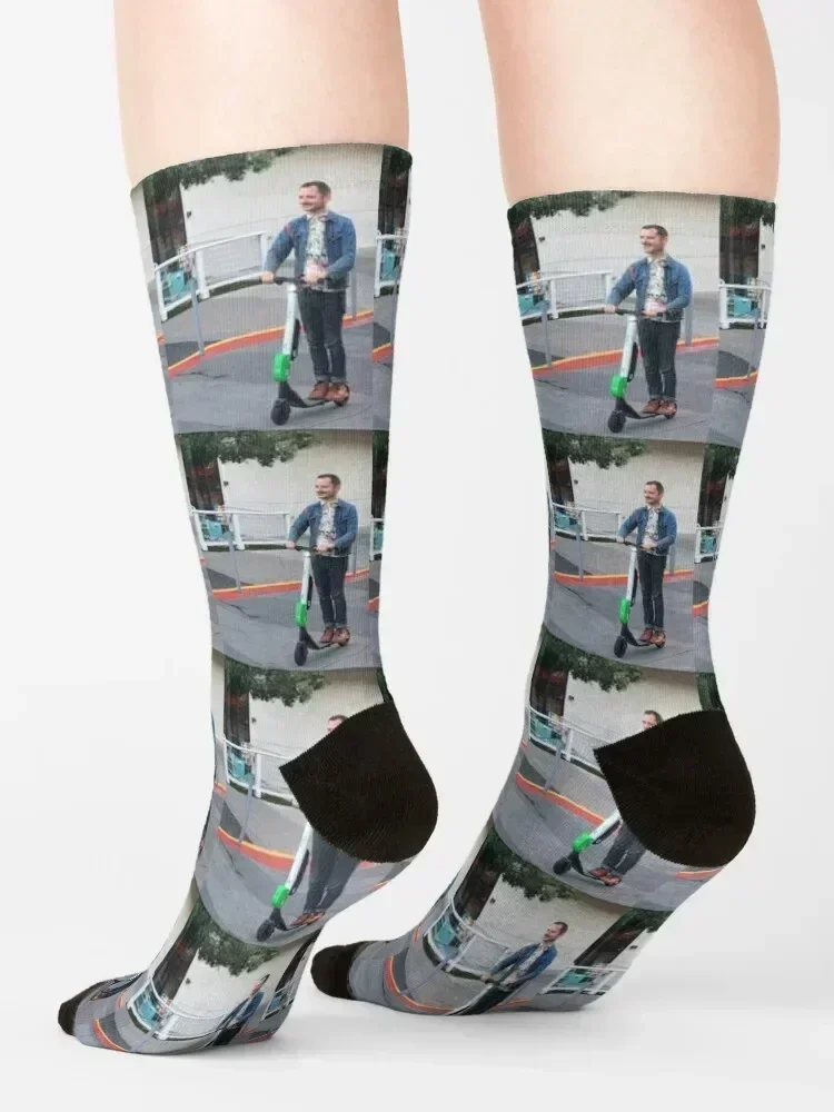 elijah wood on scooter Socks set christmas stocking Novelties Toe sports Girl'S Socks Men's