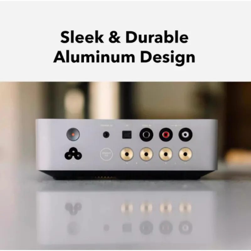 Home Theater/Silver,Vibelink Amp | 100W Power Amplifier with Premium 9039Q2M DAC and TI TPA3255 | Compatible with Mini, Pro