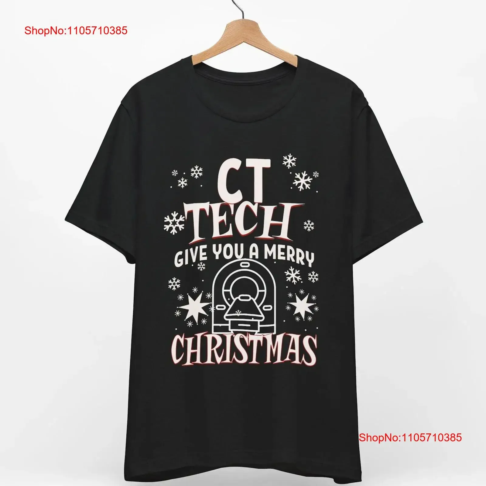 CT Tech Christmas T Shirt Radiology Holiday Xmas Rad Medical Imaging Apparel Healthcare Worker vintage Washed Versatile