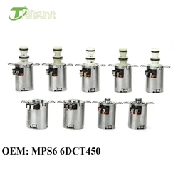 9PCS MPS6 6DCT450 Transmission Solenoid Kit 6 Speed Fit For Ford Galaxy Focus Mondeo