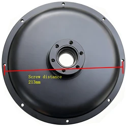 3000W FAT Gearless Hub Motor 175mm  DropOut Disc Brake Cover Snow Bike Direct Drive Engine Back Side Rotor Case Alloy Material