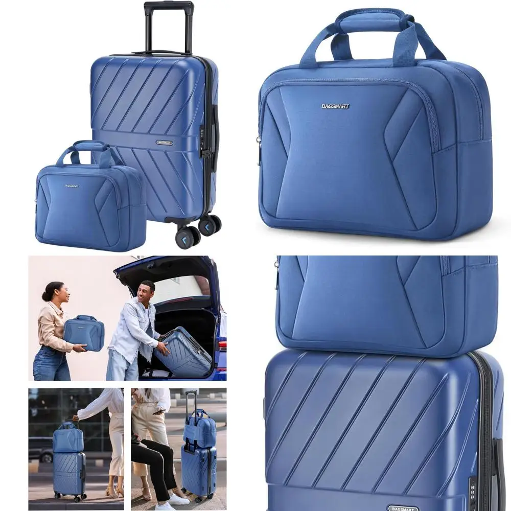 

Blue 20 Spinner Luggage Set, Polycarbonate, Carry-On Suitcase Duo