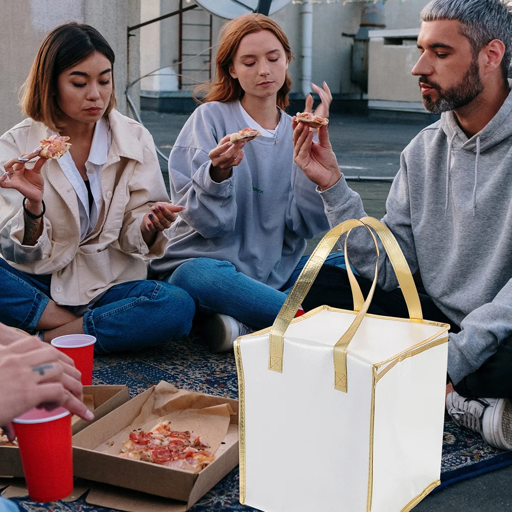 Delivery Cake Insulatedgrocery Pizza Cooler Lunch Reusable Tote Thermal Box Hot Transport Storage Cold Takeout Carrier Takeaway