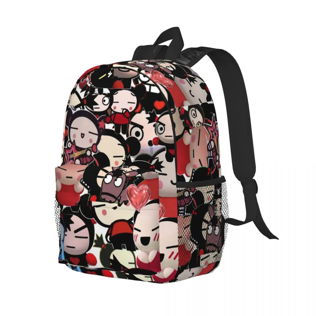 

Pucca Backpack Student Boys Girls BookBag Children School Bag Computer Shoulder Bags for Men Women