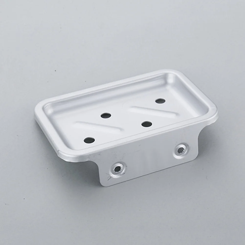 

Wall Mounted Holder Black Space Aluminum Rustproof Bathroom Kitchen Laundry Storage Soap Dish Drainage Design Vintage Style Soap