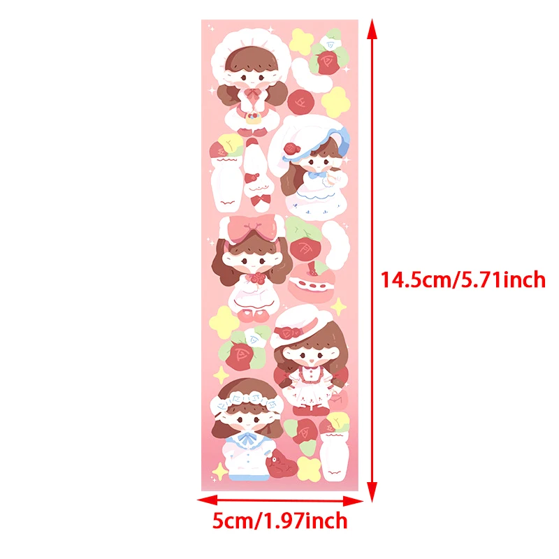 10pcs Kawaii Kpop Toploader Deco Stickers - Various Cute Cartoon Korean Style - Get A Random Secret Gift With Every Purchase