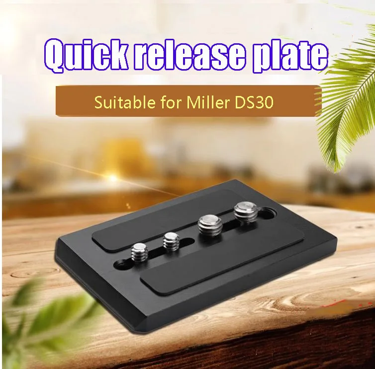 Metal Quick release plate for MILLER DS30 Video head