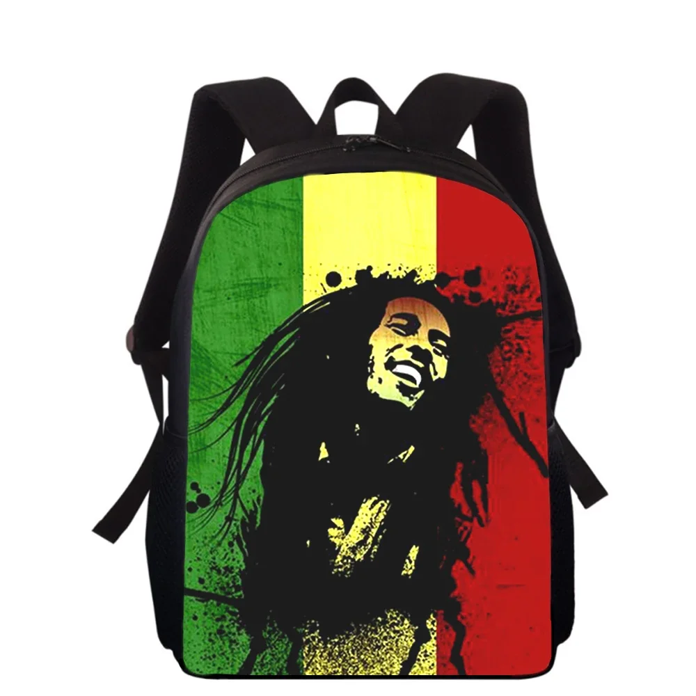 Bob Marley 15” 3D Print Kids Backpack Primary School Bags for Boys Girls Back Pack Students School Book Bags