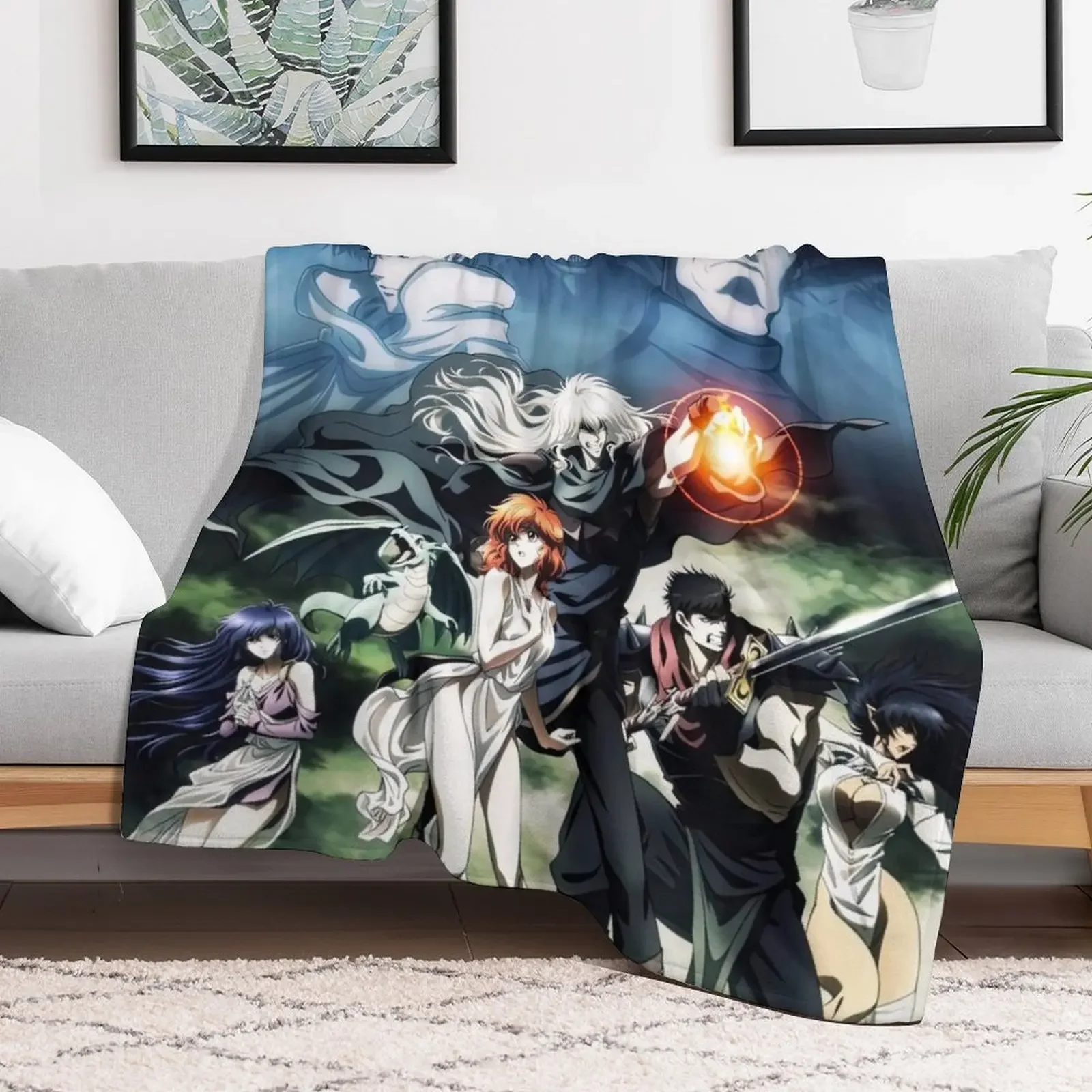 Bastard Dark Schneider Anime Throw Blanket Stuffeds Cute Comforter Blankets For Bed Blankets