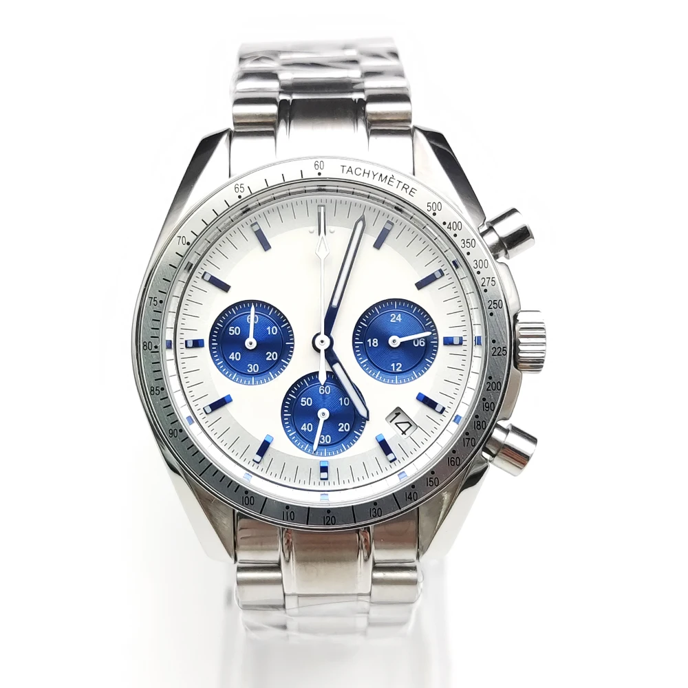 40mm-men's-chronograph-second-running-quartz-watch-vk63-movement-solid-case-quartz-men's-watch-waterproof-luminous-white-dial