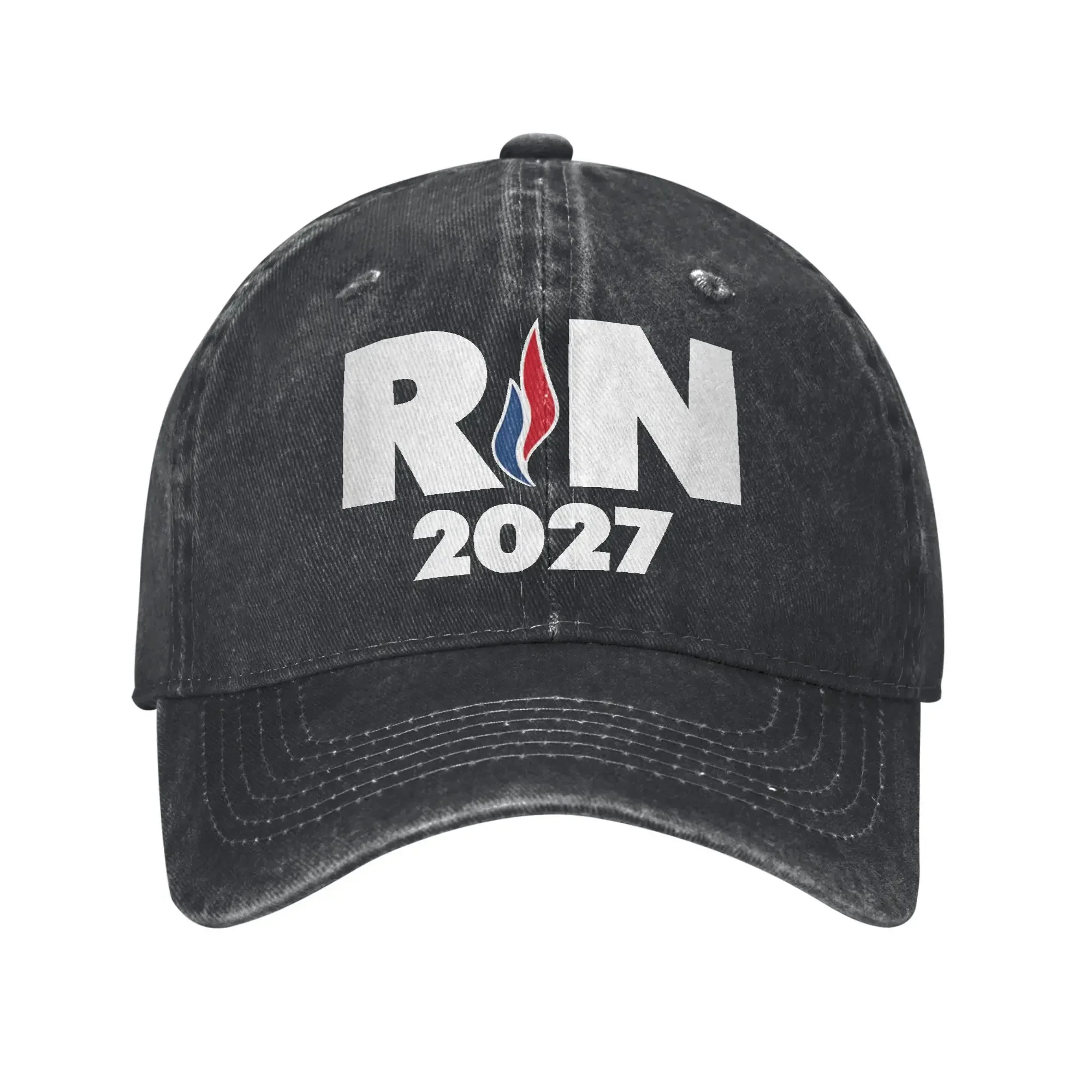 الصيف RN 2027 الوطنية جمع قبعة بيسبول الشمس الوطنية Rassemblement واقية من الشمس غسلها قبعة سائق الشاحنة للجنسين قبعات البيسبول