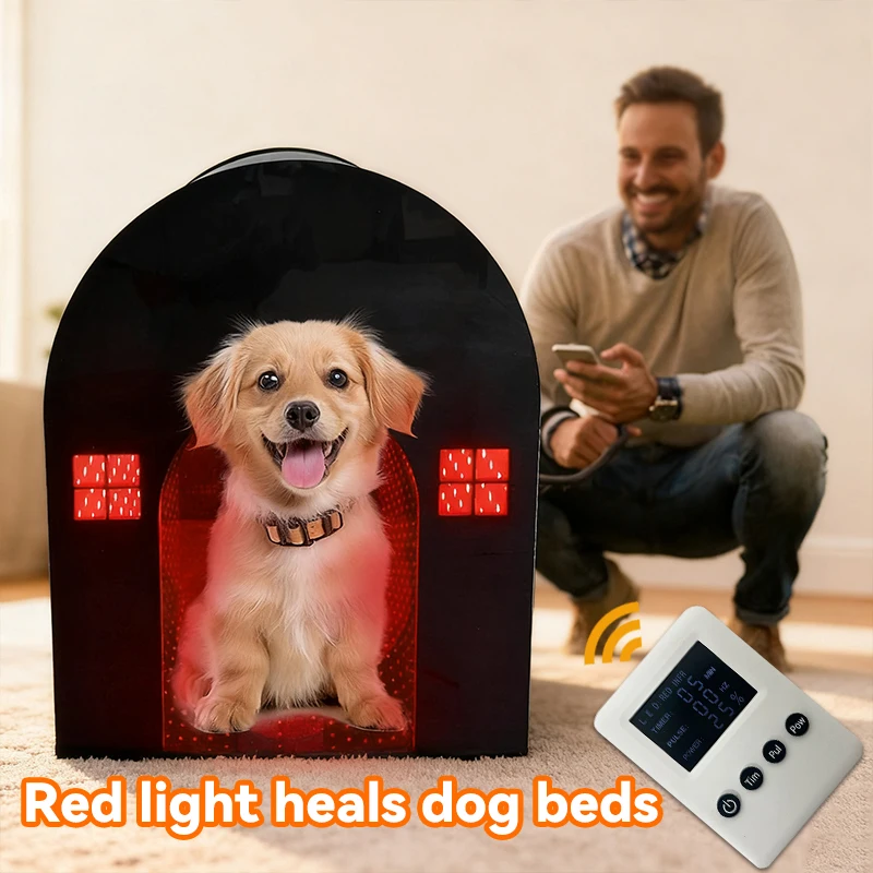 Red Light Therapy Dog House For Pet Health - Soothing Pain Relief And Relaxation