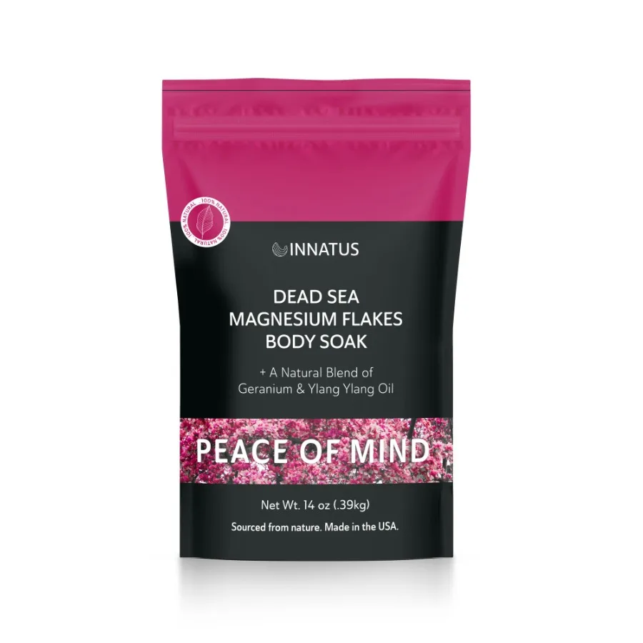 

Pure Dead Sea Magnesium Flakes Clarity Soak Relaxing Replenishing 14oz Bath Soak Infused with Eucalyptus Rosemary Peppermint Sp